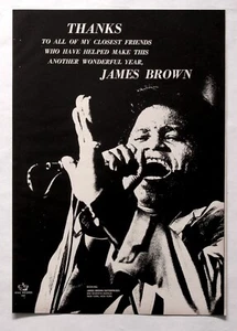 Rare! JAMES BROWN orig. 1968 vintage 10x14-inch TWO poster-ad - Picture 1 of 2