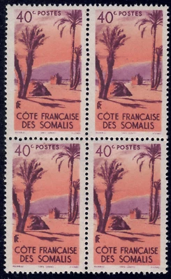 1947 Somali Cost-SC# 250 - Danakil Tent - Block of 4 - M-NH - Image 1 of 2