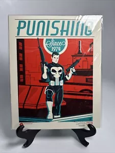 The Punisher 8x10 Art Print Bam Box Dave Perillo Signed COA Marvel 1529/3000 - Picture 1 of 7