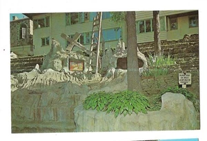ST JOSEPHS SHRINE WAY OF THE CROSS Irish Hills Brooklyn Michigan Postcard 1964 - Picture 1 of 2