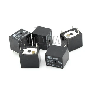 5 PCS SRA-24VDC-CL DC 24V Coil 20A PCB General Purpose Power Relay 5 Pins SPDT - Picture 1 of 1