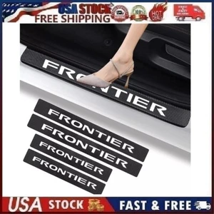 4PCS Car Door Sill Decal Cover Anti-Scratch Protector For Nissan Frontier Sty 1 - Picture 1 of 14