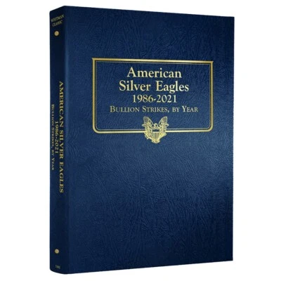 American Silver Eagle Coin Album 1986 2021 ASE Whitman Collection Folder 3395