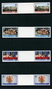 ANGUILA 315-18, CORONACIÓN 1978, PARES DE CANALETAS, MNH (ANG1570) - Imagen 1 de 1