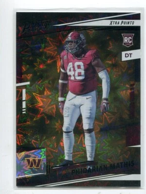 2022 Prestige Xtra Points BLACK Phidarian Mathis 1/1 Alabama Crimson Tide - Image 1 of 2