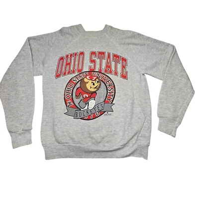 Vintage 80s  Ohio State Buckeyes Tultex Print  Sweatshirt Size Large/Medium  - Image 1 of 4