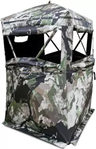 Hide-N-Sneak Hunting Blind, 270 Degree Ground Blind with Silent Slide Windows in - Picture 1 of 5