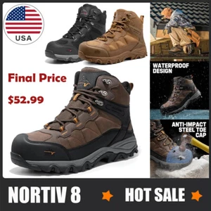 Zapatos de seguridad con puntera de acero para hombre Botas de trabajo industriales antideslizantes - Imagen 1 de 15