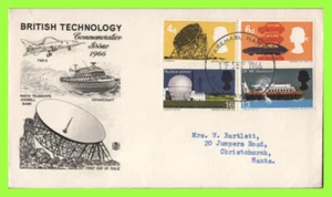 G.B. 1966 Technology ordinary set Stuart First Day Cover, Fareham - Picture 1 of 1
