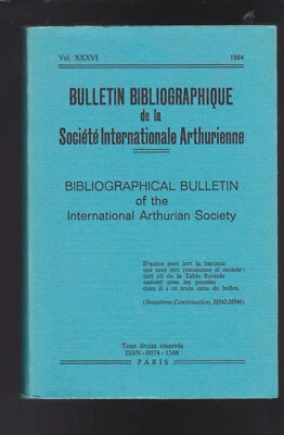 Bibliographical Bulletin The International Arthurian Society VOL XXXVI, 1984 LN - Image 1 of 4