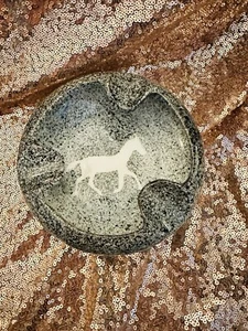 Cigar Ashtray New Gray Horse Smoke 6” - Picture 1 of 4
