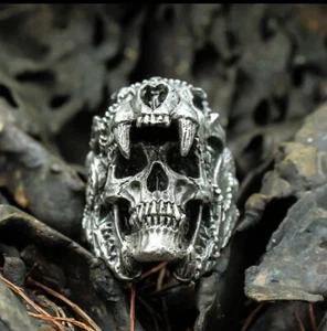 aztec ring Jaguar warrior Size 13 - Picture 1 of 5