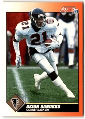 1991 Score Deion Sanders #395 Atlanta Falcons - Image 1 of 2