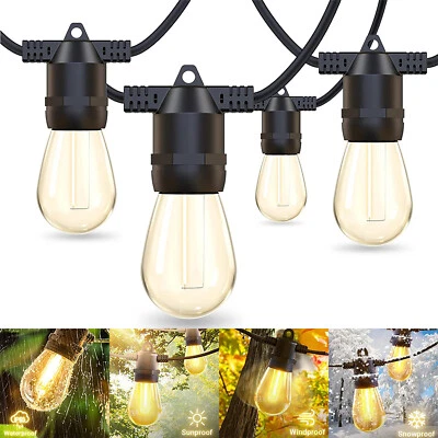 27ft String Lights S14 LED Shatterproof IP65 for Outdoor Garden Patio Yard Decor - Image 1 of 4