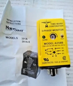 New Time Mark Corp. 3-Phase Monitor A258B-480VAC - Picture 1 of 2