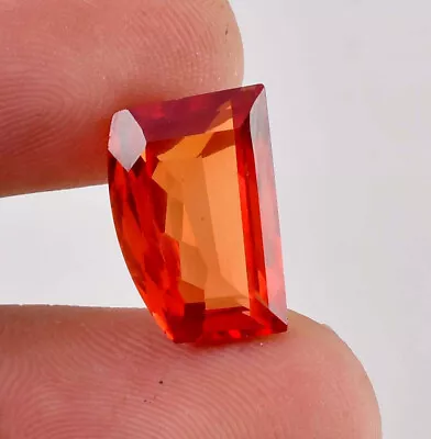 Flawless 16 x 10 mm Natural Orange Sapphire 11.15Ct GIT Certified Loose Gemstone - Image 1 of 4