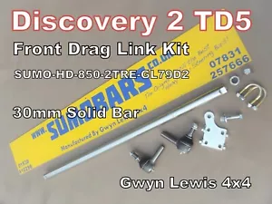 Discovery 2 TD5 Kit Collegamento Trascinamento Sterzo Resistente SUMOBARS gwynlewis4x4 - Foto 1 di 11