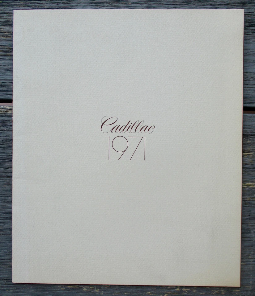 Programa Cadillac 1971 Eldorado Fleetwood folleto catálogo inglés 762 Foto 1 de 4