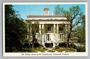 Postal de Richmond Virginia VA Casa Blanca de la Confederación Curt Teich 1960 - Imagen 1 de 2