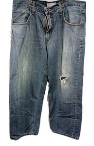 Vtg Levi's Silvertab Baggy Blue Denim Jeans Men's 36 x 30 Skater Y2K Pants - Picture 1 of 12