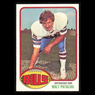 Walt Patulski #358 1976 Topps Buffalo Bills Football Card NFL NM - Image 1 of 3