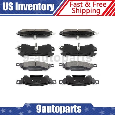 Kit de pastillas de freno delanteras y traseras para Cadillac DeVille 1978 1979 1980 1981 Foto 1 de 4