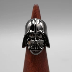 Anillo Oficial de Plata Esterlina Guerra de las Galaxias Japón Darth Vader JP13.5 US7 SIN CAJA - Imagen 1 de 6