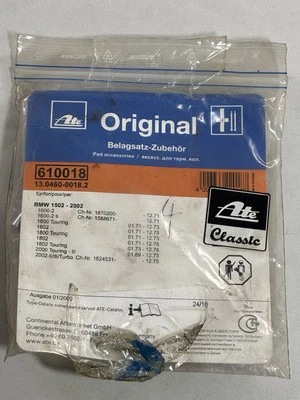 Juego de pastillas de freno de disco delanteras BMW 2002 ATE 610018 34111113664 Foto 1 de 2