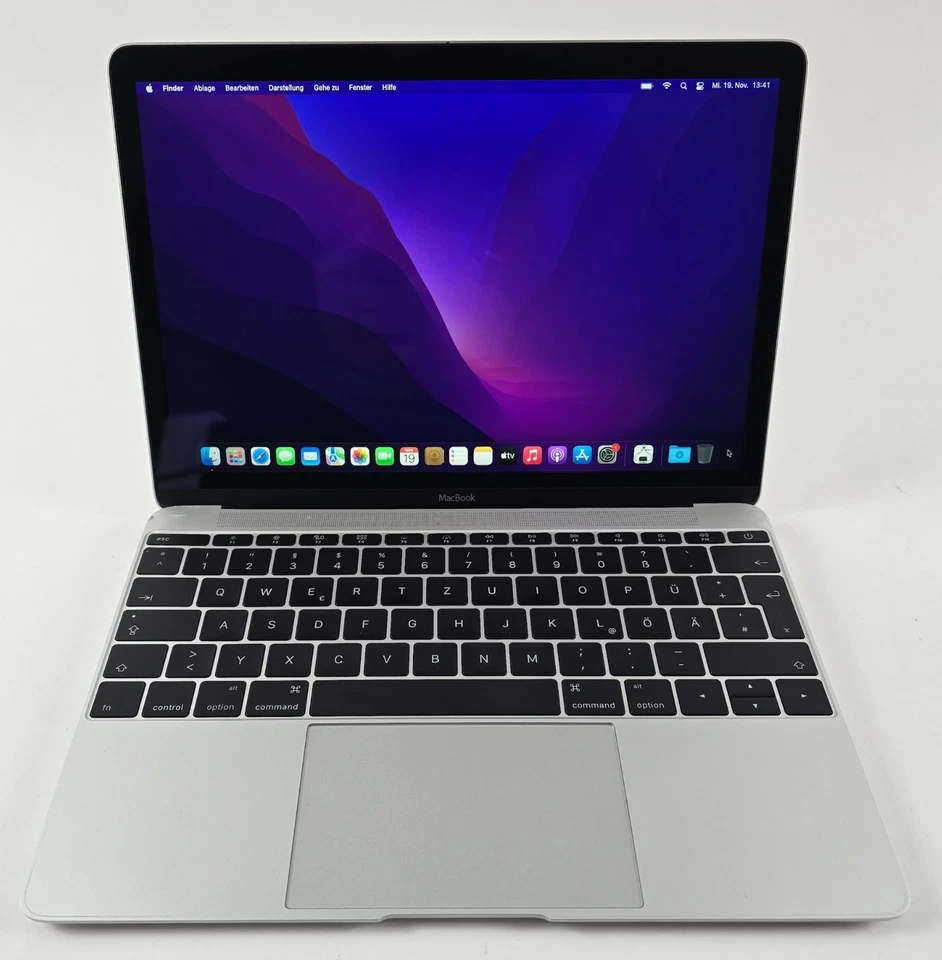Apple Macbook 12" Retina 2016 1.1Ghz core m3 8GB RAM 256GB SSD Silber MwSt. #71 - Bild 1 von 4