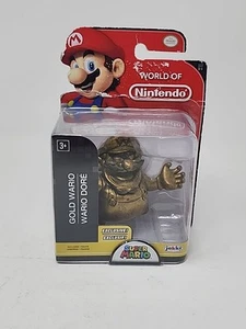 World of Nintendo Super Mario Gold Wario Exclusivo 2.5" Figura Trofeo Jakks - Imagen 1 de 7