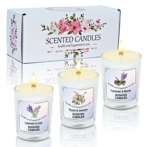 Scented Candle Gift Set Home Decor Soy Candles for Bath and Body Works, 3 Vot... - Bild 1 von 8