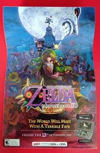Rare, Authentic 2015 Nintendo Zelda Majora's Mask 3D 11x17 static Poster, new - Picture 1 of 1