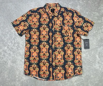 RVCA Redondo SS Button Down Shirt Mens Medium Duck Blue - Image 1 of 4