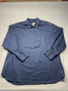 Wah Maker Western Shirt Mens XXL Frontier Clothing Bib Blue Rodeo Cotton - Picture 1 of 7