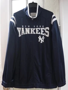 G-III NY Yankees Baseball-MLB Full Zip Blue Long Sleeve Jacket Men XXXL ~New~ - Picture 1 of 7