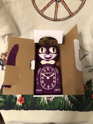 BOYSENBERRY ФИОЛЕТОВЫЙ НАБОР CAT часы - полный размер - 15,5" - сделано в США - Изображение 1 из 4