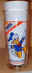 *🔥 Difícil de encontrar 1985 Walt Disney Fanta Donald Duck ¡Vidrio de Alemania!  - Imagen 1 de 2