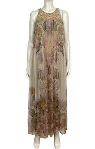RITU KUMAR Label Size S Floral Maxi Dress Evening Boho - Bild 1 von 21
