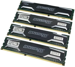 4x4GB (16GB) Ballistix Sport BLS4G3D1609DS1S00 PC3-12800 1600MHz DIMM RAM - Picture 1 of 3