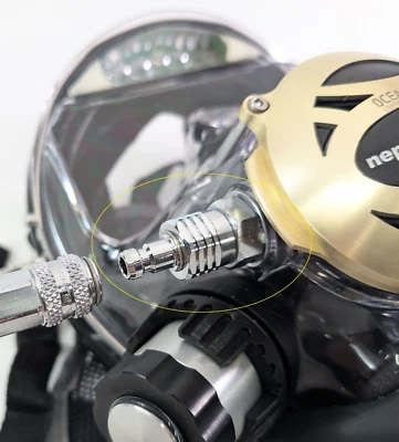 Ocean Reef QD Quick Disconnect Hose Full Face Scuba Diving Mask Male End Adapter