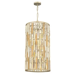Fredrick Ramond Gemma 6 Light Foyer Large Pendant, Silver Leaf - FR33736SLF - Picture 1 of 1