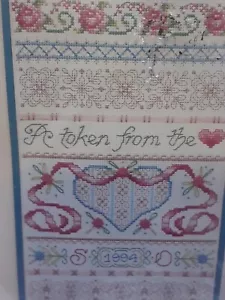 Bucilla Counted Cross Stitch kit 40881 A Token From the Heart 5"x 11.5"open read - Picture 1 of 12