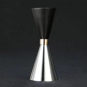 Stainless Steel Spirit Jigger Measure Cup Two Tone Double Shot Cocktail Club Bar - Picture 1 of 4