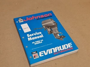 Johnson Outboards Evinrude 40 thru 55 Service Manual 1989 507872 Used marine - Picture 1 of 12