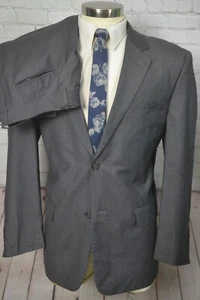 Vinci Mens Gray Classic Fit 2 Piece Suit 44R Jacket 37x29 Pant - Picture 1 of 10