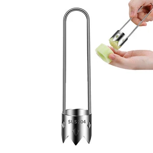 Fruit Apples Corer Pear Tools Stainless Steel Kitchen Twist Easy Core Remover - Picture 1 of 9
