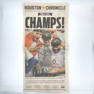 2017 Houston Astros World Series CHAMPS! Houston Chronicle - Picture 1 of 4