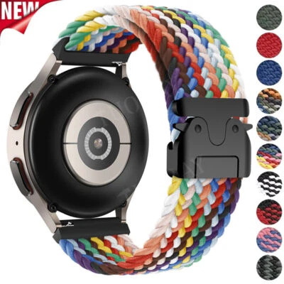 Nylon Armband 20/22 mm für Samsung Huawei Amazfit Garmin Smartwatch Uhrenarmband - Bild 1 von 4