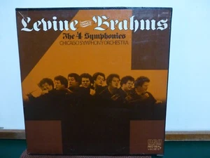 LEVINE CONDUCTS BRAHMS 4 SYMPHONIES STEREO RED SEAL NEAR MINT LP - Picture 1 of 6