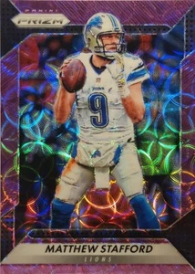 Mira telescópica Panini Prizm Matthew Stafford Detroit Lions 2016 púrpura Prizm 92/99 - Imagen 1 de 2